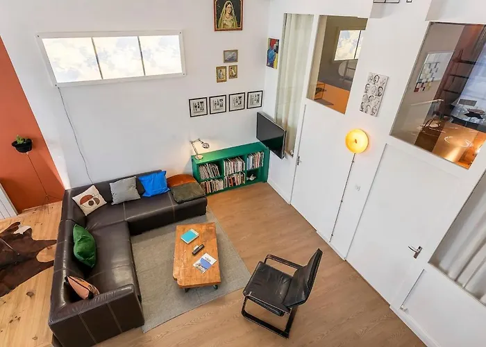 公寓 Superb Loft With Unique Design Heart Of *