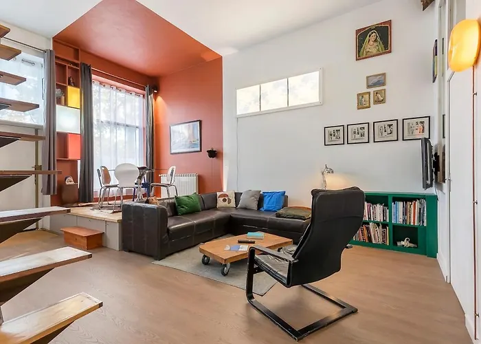 公寓 Superb Loft With Unique Design Heart Of